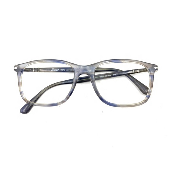 Persol 3213-V 1083 Smoke Gray Blue Eyeglasses Frames 55-18 145 Italy Designer - Picture 12 of 12